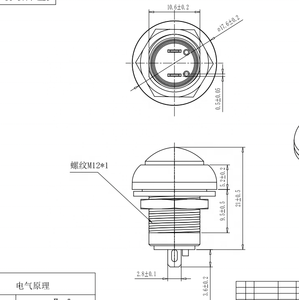 TOOWEI su geçirmez siyah düğme anahtarları 1A 3A <span class=keywords><strong>12V</strong></span> 120V 220V 12mm anlık mandallama <span class=keywords><strong>on</strong></span>/<span class=keywords><strong>off</strong></span> basmalı düğme anahtarı - Product Image 4