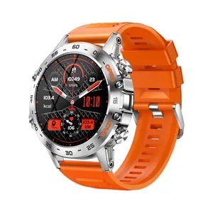 Venta al por mayor de buena calidad K52 1,39 pulgadas BT5.0 reloj inteligente compatible con detección de frecuencia cardíaca/sueño (naranja)