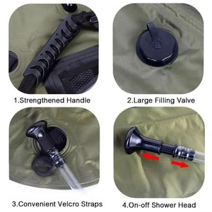 Échantillon gratuit 2023 : Sacs de douche solaires pliables et portables de 15 L pour le camping et le stockage d'eau, design tendance - Product Image 5