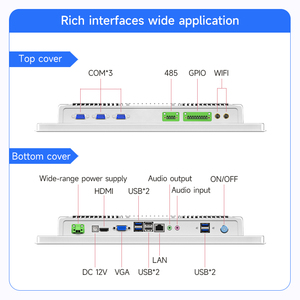 13.3 15 15.6 inch tất cả-trong-một công nghiệp màn hình cảm ứng Bảng điều chỉnh pc-không quạt máy tính không thấm nước cho tự động hóa nhà máy & kiosk - Product Image 5