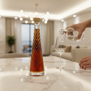 Carafe en cristal artisanale 700ml 750ml Bouteilles en verre pour whisky <span class=keywords><strong>bourbon</strong></span> scotch rhum brandy cognac <span class=keywords><strong>XO</strong></span> - Product Image 1
