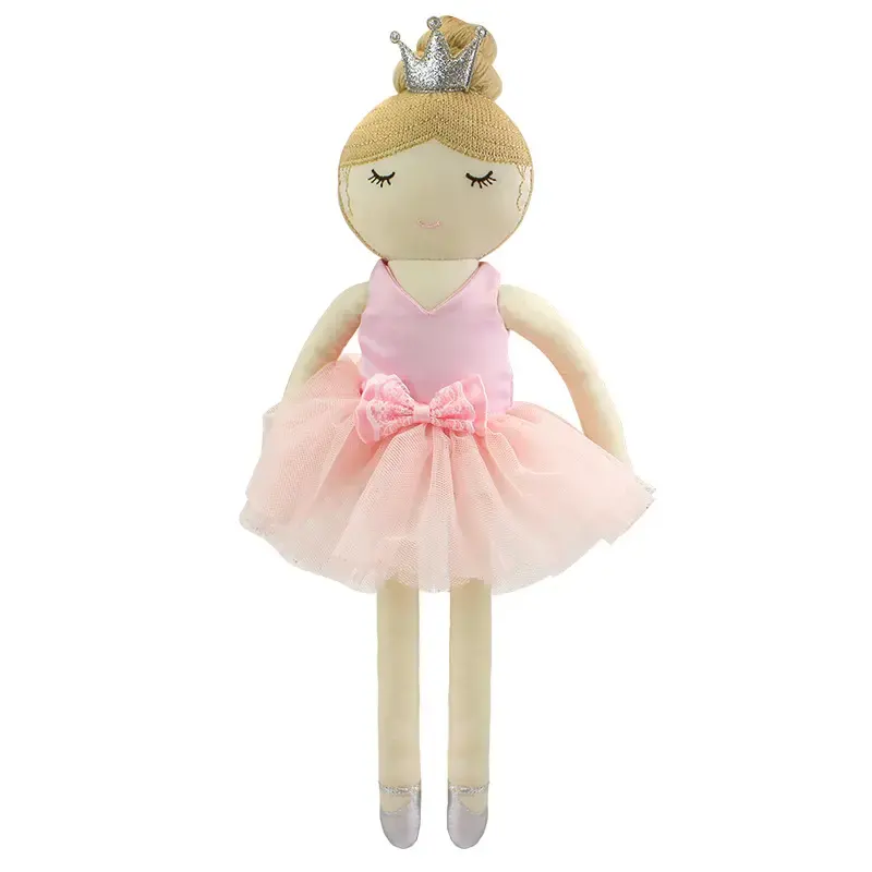 ホット販売かわいいベビーバレエ布ラグ人形服付きソフトバレリーナラグ人形ぬいぐるみ女の子のためのスリーピングパートナー
