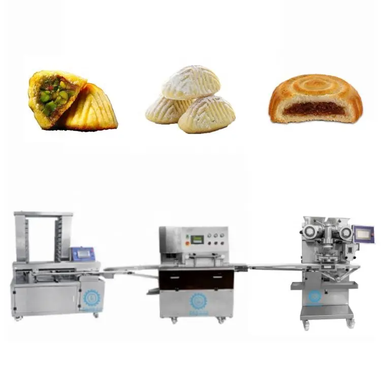 Automatic equipment production line press mooncake moon cake maamoul making machine