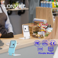 Lecteur de codes-barres pliable de bureau LONVILL RS-232 USB HID POS Mobile 1D 2D pour la lecture de codes QR pour les caisses des cafés