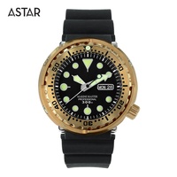 Boîtier de montre mécanique et automatique bronze pour homme, 1 pièces, personnalisé, de luxe 30atm, coussin n8, japon, nh36, avec boucles en bronze
