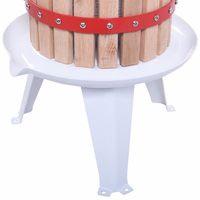 Presse traditionnelle vintage en bois massif 12L pour usage domestique pour la maison Panier à jus de cidre et de vin