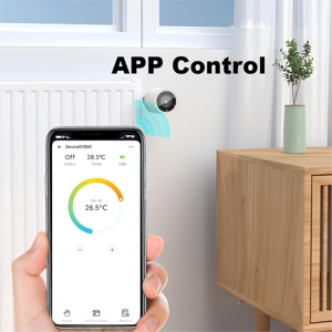 Système de chauffage thermostatique eWelink Zigbee WiFi TRV Application d'affichage numérique LCD Télécommande Pièces chauffantes au sol intelligentes - Product Image 5