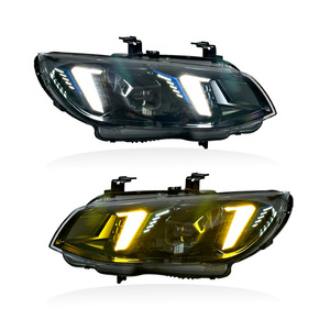 Faro Anteriore Auto Modificato Stile Fang Bicolore LCI con Luci Diurne DRL a LED per BMW Serie 3 M3 E93 E92 2010-2013 - Product Image 1