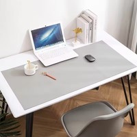 Tapis de bureau en similicuir brillant, résistant à l'usure, imperméable, décoration intérieure, tapis de table