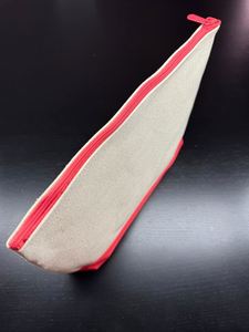 Pochette de rangement zippée en toile de coton pour femmes, grande taille 10*8*2 pouces, pour soins de la peau, articles dentaires et maquillage, pour sac à main et sac de voyage - Product Image 5