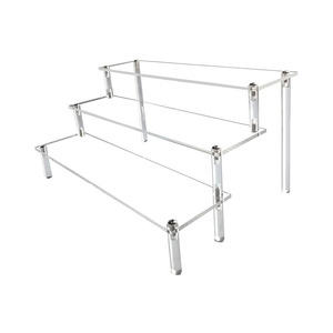 Direct Factory <span class=keywords><strong>Homecooker</strong></span> 3 étapes affichage acrylique transparent Riser Cupcake Stand affichage pour la décoration et l'organisateur - Product Image 1