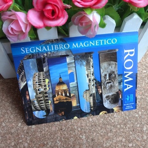 Marcapáginas magnéticas impresas de estilo italiano, marcapáginas de alta calidad, bonito papel plegable, personalizado - Product Image 4