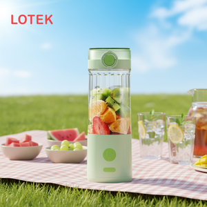 Rechargeable Portable Mini Blender Smoothie Maker Use Push Button <b>Control</b> Ice Crushing 6 Blades Mini Blender Portable - Product Image 4
