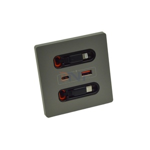 Boente 86*86mm ổ cắm nhà phổ <span class=keywords><strong>USB</strong></span> comfiguration sét & Type-C cáp điện tường Ổ cắm điện với <span class=keywords><strong>USB</strong></span> A + C - Product Image 4