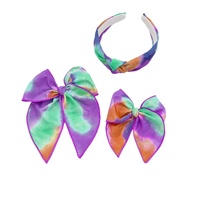 Barrettes à cheveux personnalisées en gros avec pinces, design tendance pour femmes, nœuds tie-dye