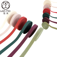 Ruban Jacquard Élastique en Nylon à Bord Festonné, Bande de Garniture Ondulée pour Vêtements, Sous-vêtements, Décoration, Cadeaux