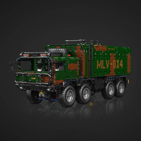 Mould King 20044 20045 Véhicule Militaire 8x4 Lance-Missiles du Désert, Jouet Télécommandé par APP, Modèle de Bataille, Ensemble de Blocs de Construction pour Enfants