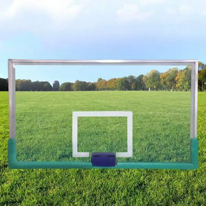 Panneau de basket-ball en verre trempé PE de 12 mm de haute qualité à prix abordable, panneau de basket-ball standard en <span class=keywords><strong>aluminium</strong></span> de 72 pouces - Product Image 1