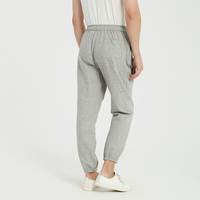 Pantalon en lin naturel pour homme, décontracté et habillé, taille mi-haute, style hip-hop, service OEM disponible