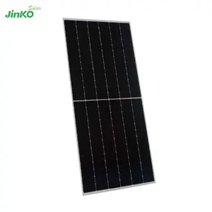 Düşük fiyat Jinko yarım kesilmiş hücreler güneş modülleri 425W 430W siyah çerçeve 440W 445W küresel pazar için stokta fotovoltaik panel