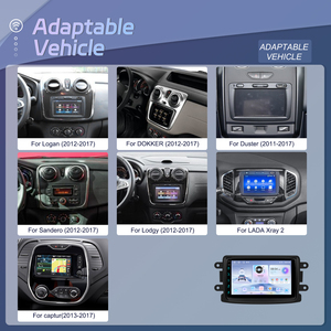 Đầu Android Podofo cho ô tô, màn hình <span class=keywords><strong>7</strong></span> inch, bộ nhớ 2+64GB, Radio đa phương tiện cho xe Dacia/Sandero/Renault/Lada, hỗ trợ CarPlay, Android Auto, GPS, WiFi - Product Image 5