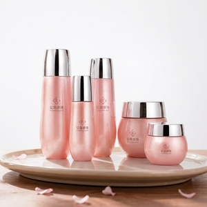 En gros, flacons pulvérisateurs <span class=keywords><strong>de</strong></span> sérum en verre rose à vis et pots cosmétiques vides, contenants vides <span class=keywords><strong>de</strong></span> 120ml, 100ml, 40ml, 30ml, 50g, 30g - Product Image 1