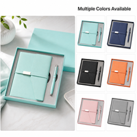 Set de Regalo de Cuaderno con Logotipo Personalizado y Bolígrafo Metálico, Diario Elegante Verde Menta con Caja Premium para Regalos Corporativos y Entrenamiento de Empleados