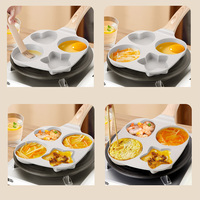 Poêles à gaz à induction compatibles double chaud soleil lune étoile Maifan poêle à frire antiadhésive poêle à fond plat pour oeufs hamburgers omelettes