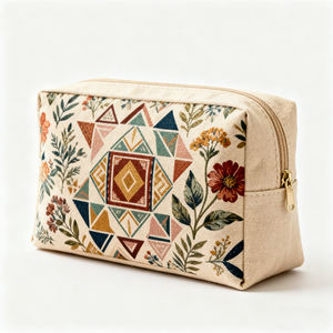 Bolsa de Maquillaje de <span class=keywords><strong>Viaje</strong></span> Ujoy Gift, Profesional, con Logotipo Personalizado, de Terciopelo, con Cierre, para Cosméticos - Product Image 1