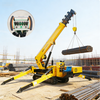 Mini-grue araignée télécommandée sans fil pour travaux de remplacement de unités de climatisation
