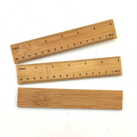 Règle en bambou en bois écologique de 15cm 30cm pour le bureau scolaire ou la promotion avec des échelles en cm et en pouces