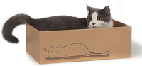 Grattoir confortable de conseil de grattoir de chat de papier ondulé pour des chats