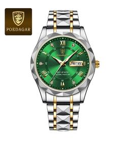 <span class=keywords><strong>Montre</strong></span> <span class=keywords><strong>homme</strong></span> POEDAGAR 615 en acier inoxydable, <span class=keywords><strong>montre</strong></span> à quartz pour <span class=keywords><strong>homme</strong></span> d'affaires, étanche, lumineuse, avec date, élégante <span class=keywords><strong>montre</strong></span>-bracelet pour <span class=keywords><strong>homme</strong></span> - Product Image 4