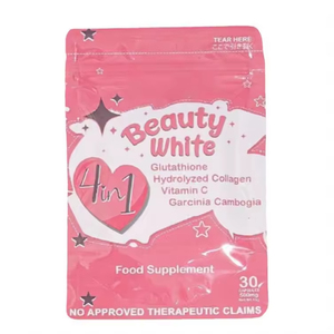 Kapsul <span class=keywords><strong>Glutathione</strong></span> Pemutih Kulit Putih 4 in 1 Produk Kecantikan dengan Manfaat Antioksidan untuk Wanita 30 Kapsul Per Kantong - Product Image 1