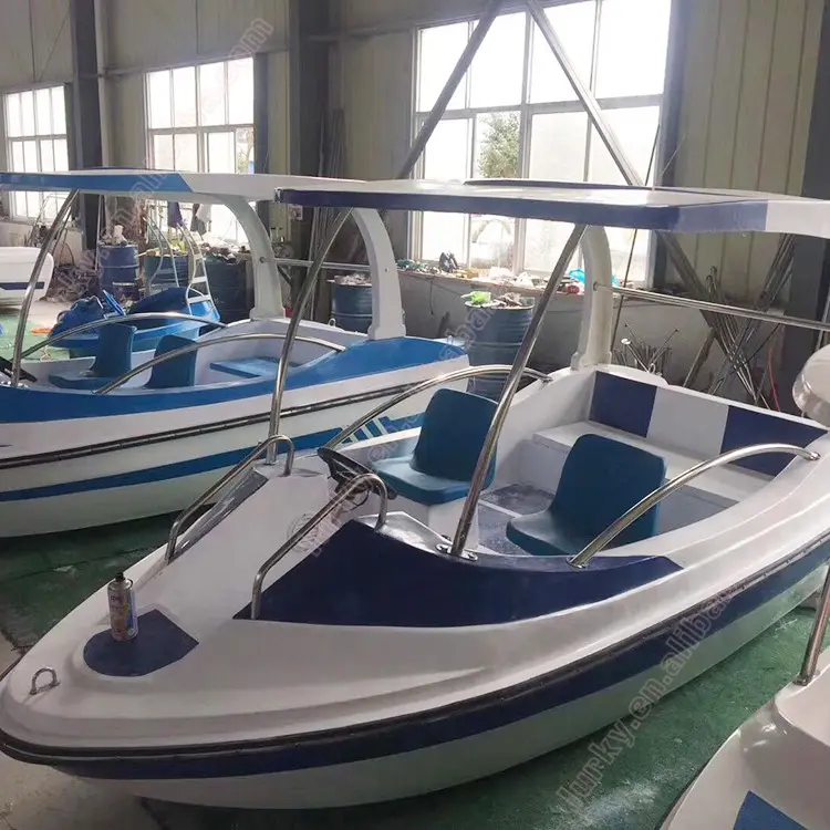 قارب صيد من الألياف الزجاجية مع مجداف بسعر رخيص