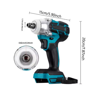 Atornillador Eléctrico Profesional Inalámbrico Sin Escobillas <span class=keywords><strong>de</strong></span> 1/2 Pulgada Compatible con Batería <span class=keywords><strong>de</strong></span> 18v, <span class=keywords><strong>Llave</strong></span> <span class=keywords><strong>de</strong></span> <span class=keywords><strong>Impacto</strong></span> Eléctrica - Product Image 2