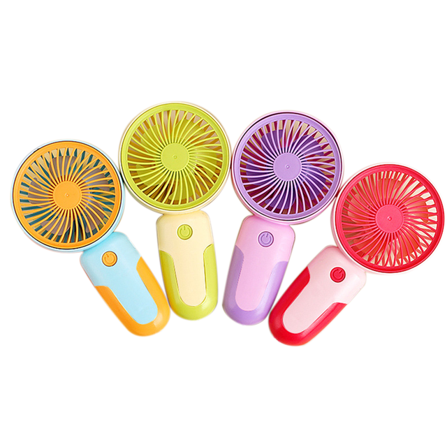 Electric Portable Wearable Mini Handheld USB Rechargeable Pocket Fan for Outdoor Travel Camping & Household Use