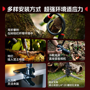 โคมไฟไมโครไลท์ติ้ง SmallRig แบบพกพาขนาดเล็ก ควบคุมด้วยสาย สำหรับกล้อง Sony Canon Fujifilm Nikon - Product Image 4