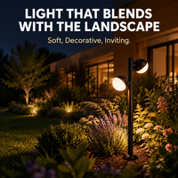 Borne lumineuse LED architecturale pour jardin en aluminium de qualité supérieure, éclairage diffuse confortable, design moderne pour zones paysagères