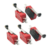 M91 KW3-0 SPDT Aucun Levier PCB Terminal série Verrouillage Momentané Bouton En Cuivre En Acier Inoxydable Souris Cherry Zippy Micro Commutateur