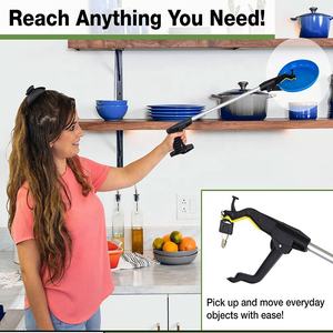 Alat penjangkau sampah lipat logam campuran aluminium komersial murah 75 cm alat pengambil alat cakar alat pengambil - Product Image 3