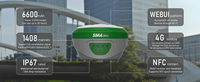 Récepteur GNSS RTK SMA28H Laser Rover + SMA26 Pro Base 1+1, 1408 canaux, double caméra, repérage visuel, 4G WiFi NFC UHF 15KM
