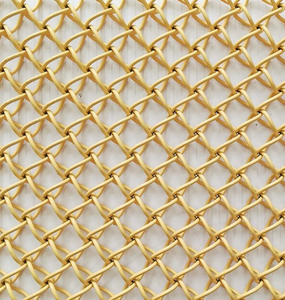 Maille <span class=keywords><strong>de</strong></span> fil d'aluminium décorative en tissage diamant <span class=keywords><strong>de</strong></span> qualité supérieure - Panneau léger pour le revêtement <span class=keywords><strong>de</strong></span> plafond et la décoration <span class=keywords><strong>de</strong></span> façade - Product Image 3