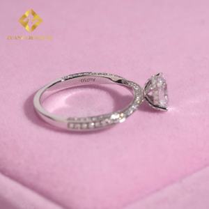 Anillo de Compromiso y Matrimonio de Lujo con Diamante de Laboratorio de Corte Ovalado de 0.78ct, Piedras Principales de Oro de 18k, D VS1, Certificado IGI - Product Image 5