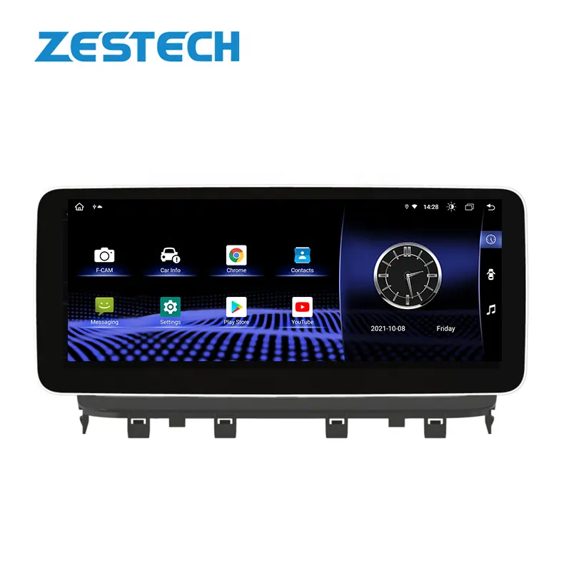 ZESTECH 12.3นิ้ว QLED เครื่องเล่นวิทยุสำหรับ Baojun E100 2017 2018 2019 2020 Android 11 8 + 128GB Octa/8 Core 7862 CPU