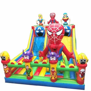 Factory Bounce Castle Inflatable Bounce House With Slide Combo Obstacle For Outdoor