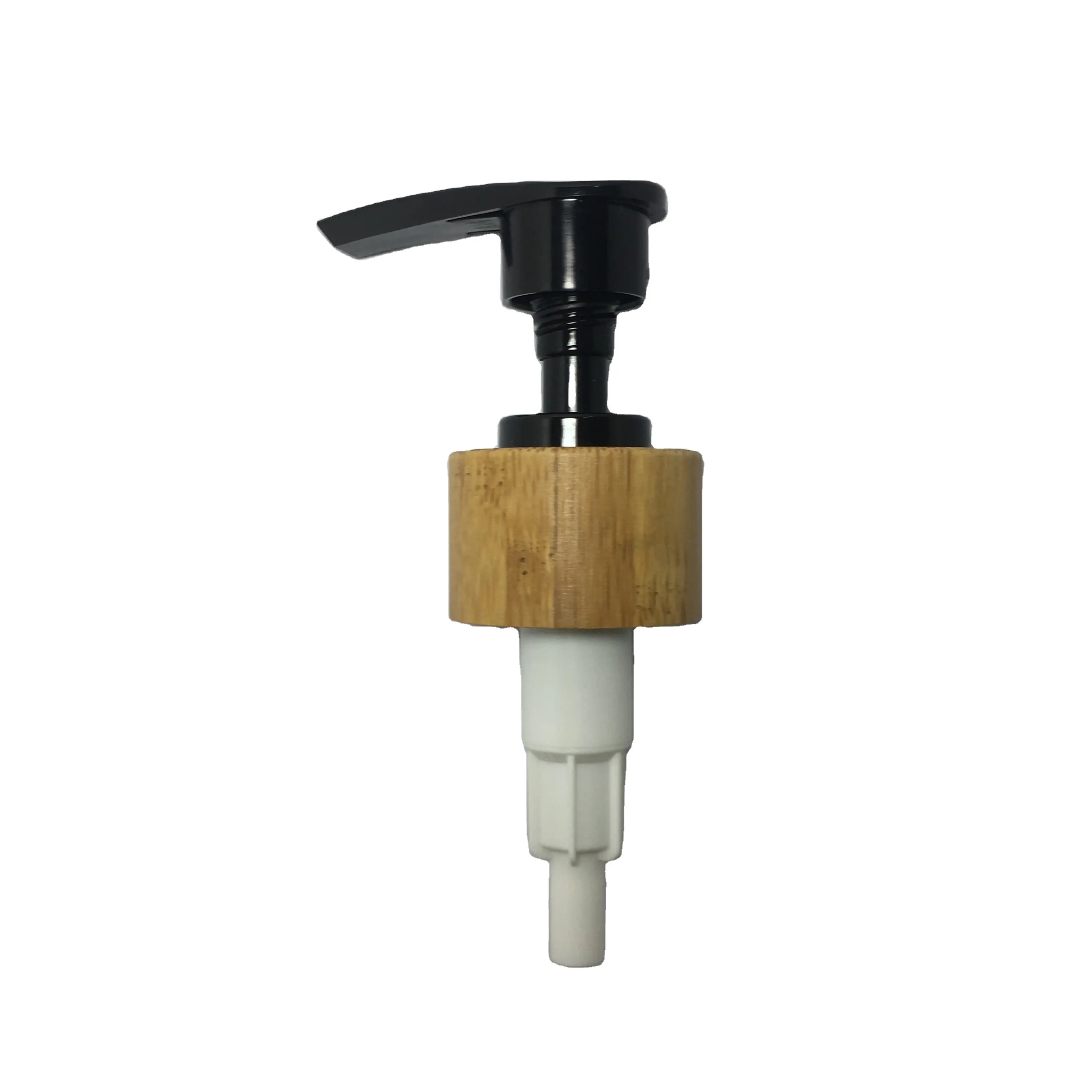Pompe de lotion en plastique PP 24/410, distributeur en bambou bois, pompe de transfert d'eau, pompe d'impression pour bouteille de shampooing, livraison gratuite