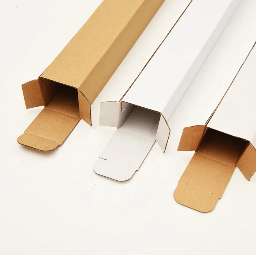 Custom White Corrugated Shipping Carton Box For Led Tubes