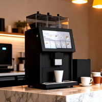 Machine à café commerciale automatique, du grain à la tasse, pour café frais et lait, avec distributeur, chaudière en acier inoxydable, 9 bars, 14 pouces, SDK, WiFi