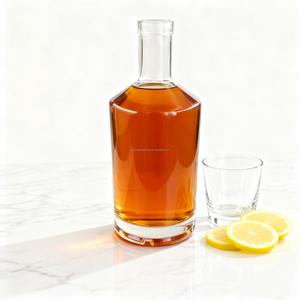 Botella de Vidrio Vacía Personalizable para Licores de 500 ml, 700 ml, 750 ml para Whisky, Tequila, Ron, Ginebra, Vodka con Cierres de Corcho Confiables - Product Image 6